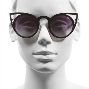Quay Australia ‘Invader' 50mm Cat Eye Sunglasses